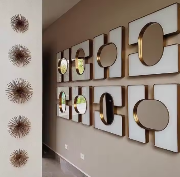 six sets of mirrors